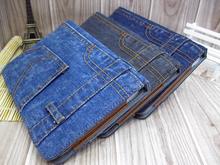 Мода жан хлопчатобумажная ткань чехол для iPad Air 1 Air 2 Air2 iPad5 iPad6 подставка сумка бумажник магнитной проснуться сна сумка