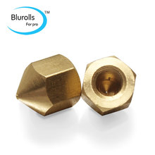 3d printer parts reprap prusa brass nozzle 0.3/0.4 mm M6 threaded free shipping copper nozzle 3d printer