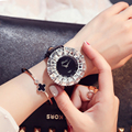 Shinning Fashion Brand Sports Ladies Watches Bling Crystal Rhinestone Leather Quartz WristWatch Women Clock Relogio feminino