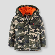2015 Kid s Boy s Brand Camouflage Winter Coats 2 7 Years old Children Hooded Outerwear