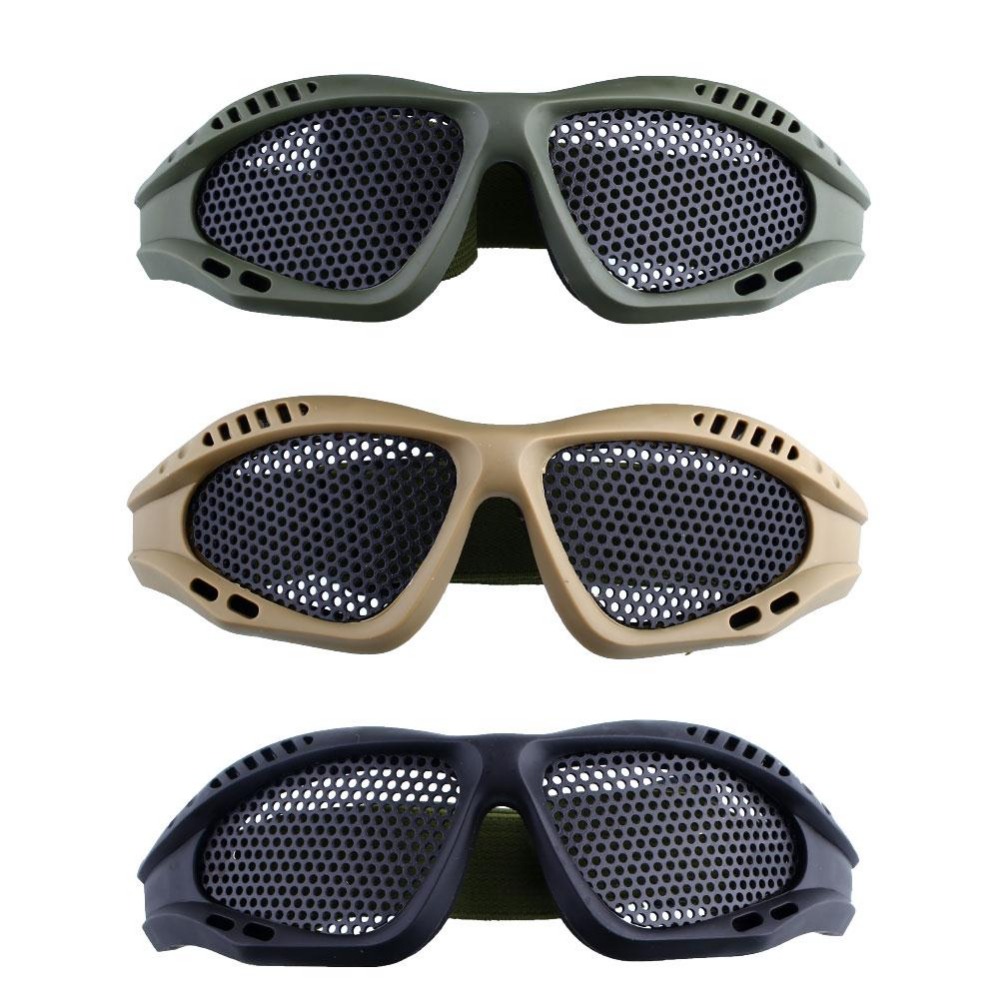 Image of Hot Sale Tactical Outdoor Eye Protective Safety Goggles With Mesh Sport Airsoft Glasses