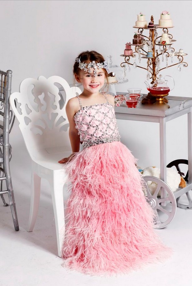 Pink lace little girls spring dresses Pink lace little girls spring