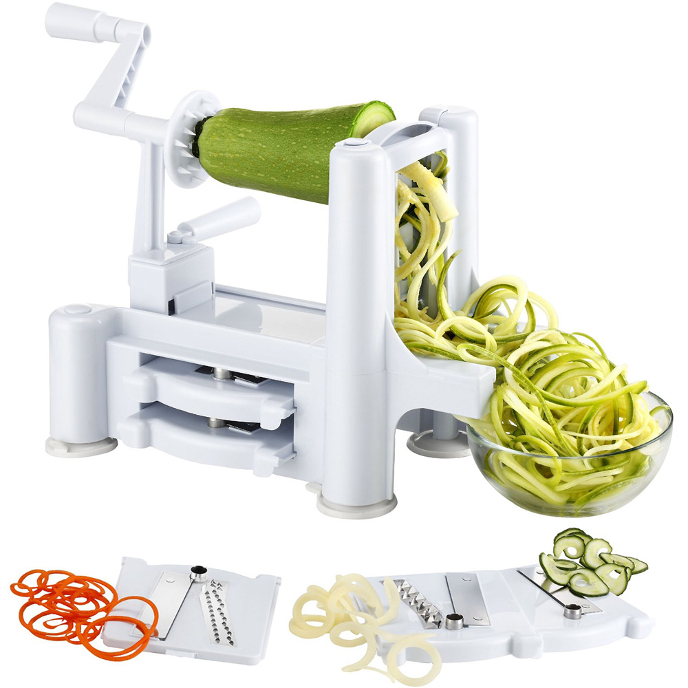 Tri Blade Spiral Vegetable Spiralizer Mandoline Chopper Slicer Cooking