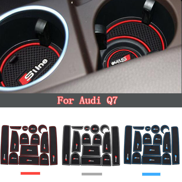 14 PCS OF HIGH QUALITY CAR INTERIOR ACCESSORIES FOR 2010 2015 AUDI Q7
