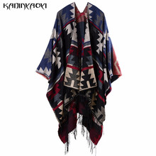 2016 Autumn And Winter Blanket Poncho Scarf Prorsum Cashmere Wool Scarf Cape Winter Bufanda Manta Tartan Zigzag Twill Scarves