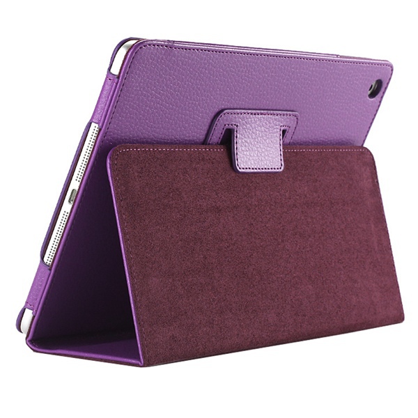 Matte Litchi Surface Flip PU Leather Case for apple Ipad Mini 1 2 3 with Retina