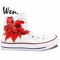 Wen Red Anime Hand Painted Shoes Black Butler Grell Sutcliff Men Women s Sneakers High Top