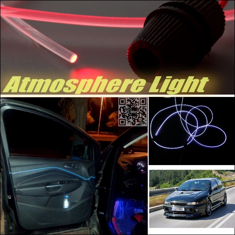 Car Atmosphere Light Fiber Optic Band For Fiat Brava Bravissimo Bravo Interior Refit No Dizzling Cab Inside DIY Air light