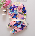 2016 Spring and Autumn The 2 3 4 Years Old Baby Girls Cloths Butterfly Spring Leisure