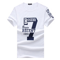 Summer Men T Shirts Short Sleeve Tops Tees O Neck Letter Printing Fashion Casual Brand Teenagers