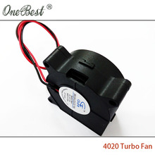 3D printer accessories DIY Parts 4020 cooling fan 12V 0.12A 5000RPM Turbo fan 40x40x20mm(40*40*20mm) Brushless fan free shipping