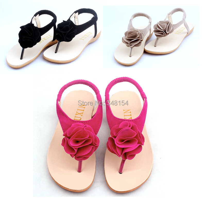 Girls Sandals Shoes For Girls Flip Flops Summer Children Shoes Floral Princess Sandalia Infantil Shoes Size