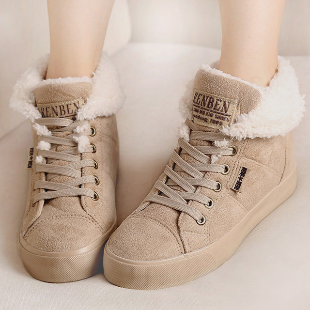 New 2014 fashion fur female warm ankle boots women boots snow boots and autumn winter women