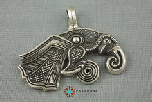 1pcs viking retro Raven of Odin Hugin Jewelry Viking Scandinavian Solid Pendant punk Necklace handmade jewelry