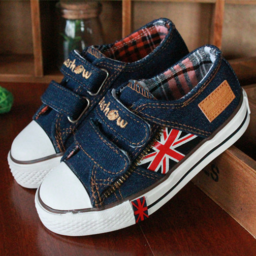 childrens canvas velcro shoes