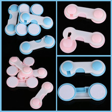 5pcs Set Door Drawers Wardrobe Todder Kids Baby Safety Plastic Lock Pink Blue Cover Free shipping New product Promotion J3G#