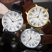 Free shipping 1pc men watches 2015 waterproof British style watch Roman numerals Large dial Quartz watches