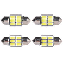 4X 360LM White Car Festoon LED Interior Roof Dome Light Globe Bulb 31MM MA158