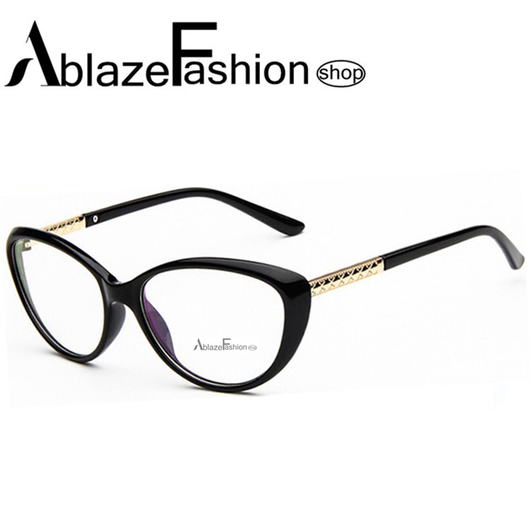 Image of 2015 New Brand Women Coating Optical Glasses Frame Cat Eye Eyeglasses Anti-radiation Anti-fatigue Computer Glasses nerd Oculos