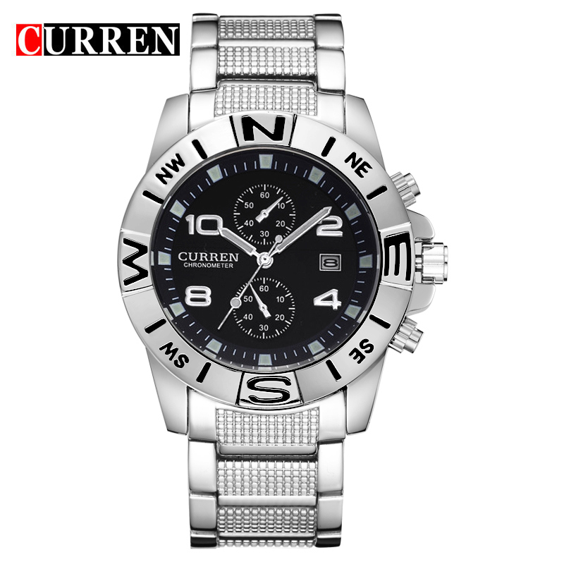 CURREN 8038 Watches Men Luxury Brand Stainless Steel Business Watches Casual Watch Quartz Watches relogio masculino