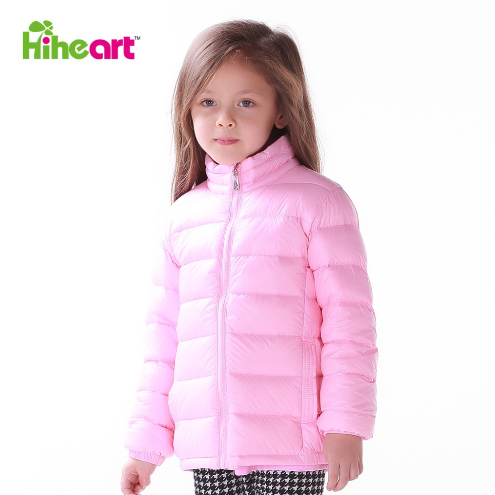 HIHEART 2015 Children Brand Down parka Baby Winter thermal outerwear boy girl candy color down Coat Wholesale Girl warm Clothes