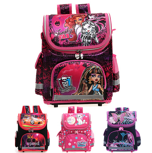 Image of Kids school Backpack monster high butterfly winx EVA FOLDED orthopedic Children School Bags for boys and Girls mochila infantil
