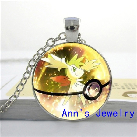 Pokemon Round Pendant Necklace fashion Avatar the Last Airbender necklace Glass Cabochon Pendant statem
