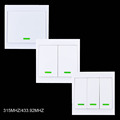 86 Wall Panel Remote Transmitter 1 2 3 Button Sticky RF TX Smart Home Room Living