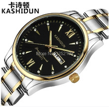 Reloj de pulsera para hombre de cuarzo fabricado completamente en acero Marca KSD Reloj de buceo 200 metros con indicación lumiosa y calendario. Reloj de hombre para vestir K-A1002
