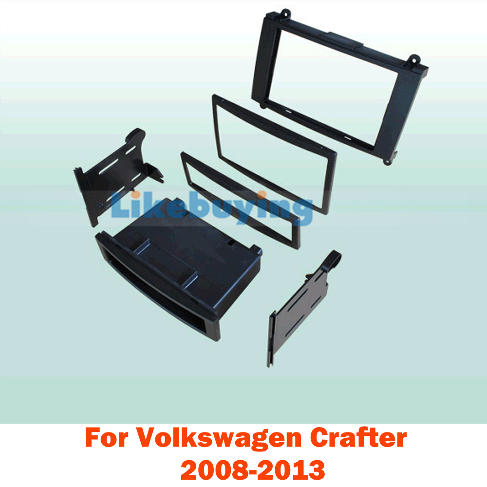 2 Din Car Frame Dash Kit / Car Fascias / Mount Bracket Kit for Volkswagen Crafter 2008 2009 2010 2011 2012 2013  2 Din172*97.5mm