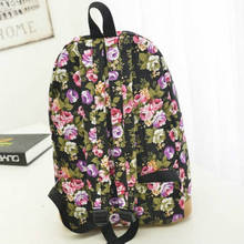 Casual Print Women Backpack Sports Bag Woman s Backpack Big Student School Bag Travel Backpack Flower