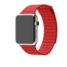 Banda de reloj del cuero para iWatch moda banda de cuero de lujo correa para Apple venda de reloj con hebilla magnética