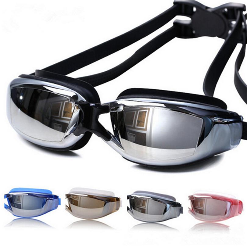Image of Electroplating UV Waterproof Antifog Swimwear Eyewear Swim Diving Water Glasses Gafas Adjustable Swimming Goggles Women Men A020