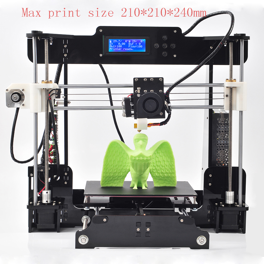 new2016 Upgraded Quality High Precision Reprap Prusa i3 DIY 3d Printer kit with 1 Roll Filament
