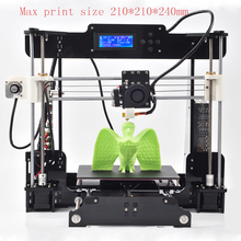 new2016 Upgraded Quality High Precision Reprap Prusa i3 DIY 3d Printer kit with 2 Rolls Filament+ LCD +8GB SD card+DHL Shipning