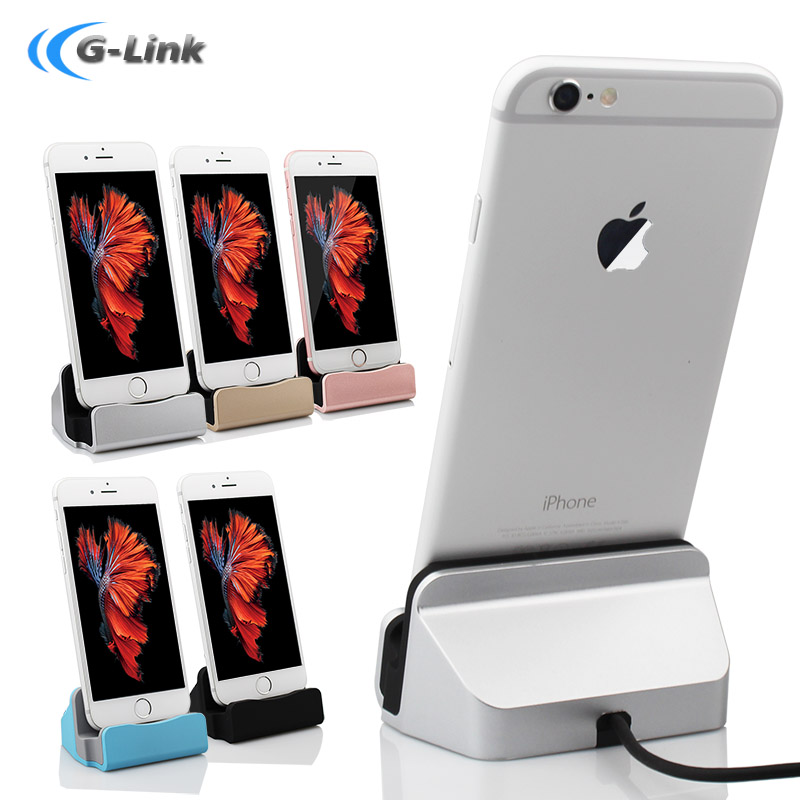 Image of 100% Original Trackable Fast Shipment Charger Dock Stand Station Cradle Charging Sync Dock For Apple iPhone SE 5 5S 5C 6 6S Plus