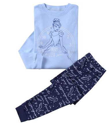 2015 spring summer girls Cinderella sleep set Pajamas set sleepwear girl homewear cartoon costumes kids