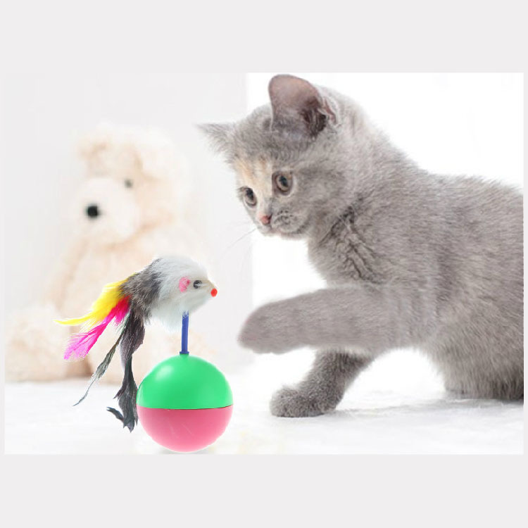 Pet Cat Toys Mimi Favorite Mouse Tumbler Plastic Toys Balls for Cats