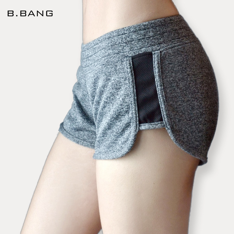 Image of B.BANG Women Casual Shorts for Fitness Workout Gym Running Sport Shorts Sports Short Pants for Woman Elastic Bottoms