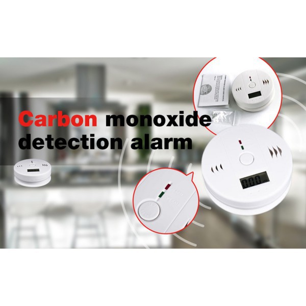CO Carbon Monoxide Poisoning Smoke Gas Sensor Warning Alarm Detector Tester LCD
