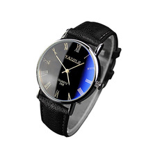 2015 Hot Sale New Arrival Fashion Mens Luxury Faux Leather Wristwatch Quartz Analog Watch Watches