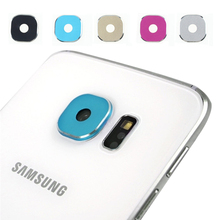 Protector Guard Circle Edge For Samsung Galaxy S6 edge Back Rear Camera Glass Metal Lens Case Cover Mobile Phone Accessories