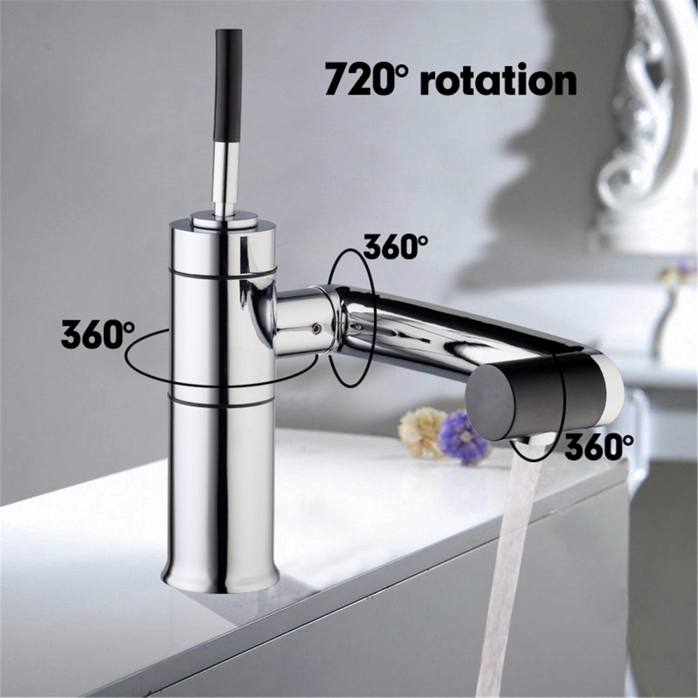 Chrome Sink Basin Deck Mounted for Kitchen Bathroom Faucet Swivel 360 Brass Hot&Cold Water Torneiras Cozinha Tap Mixer Faucet Chrome Sink Basin Deck Mounted for Kitchen Bathroom Faucet Swivel 360 Brass Hot&Cold Water Torneiras Cozinha Tap Mixer Faucet