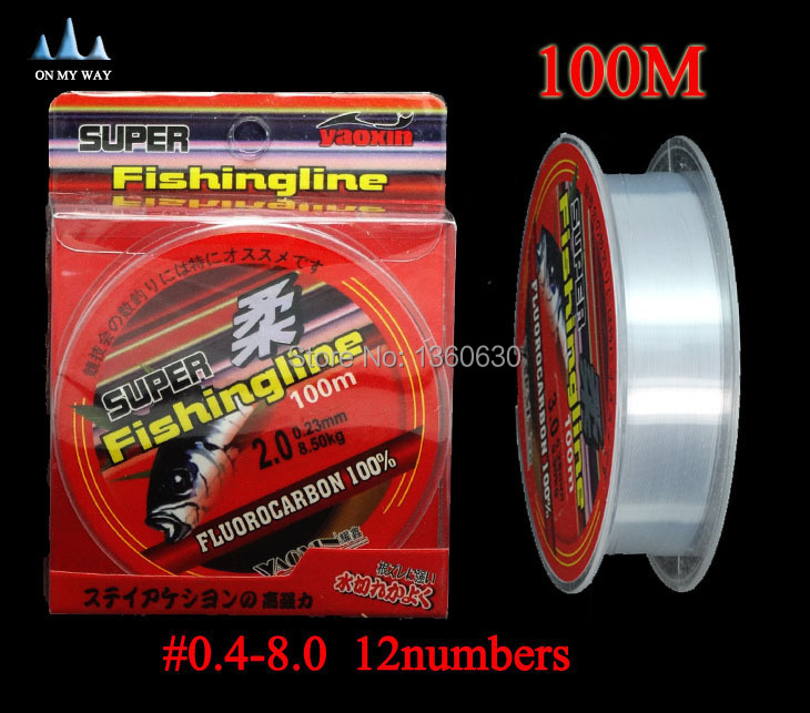Image of 2015 new high quality Fishing Line Brand Super Strong 100m Fluorocarbon fishing line ocean boat&rock Fishing free shipping