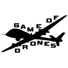 20.3CM*11.4CM Game of Drones – Military,Planes,Cars,Trucks Sticker Car Styling Decoration Car Stickers Black Sliver C8-1033