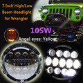 Newest Design 105W 7 INCH Round led headlamp for Jeeps Wrangler JK CJ Offroad 4x4 Auto