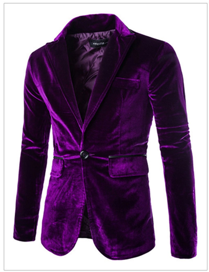 Velvet Blazer Purple