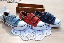 Hot Selling 2014 New Arrival Children Shoes Denim Jeans Zipper Sneakers Boys and Girls Casual Kid