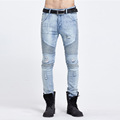 2016 new European version of men s jeans jeans stitching stretch pants feel tight pants big