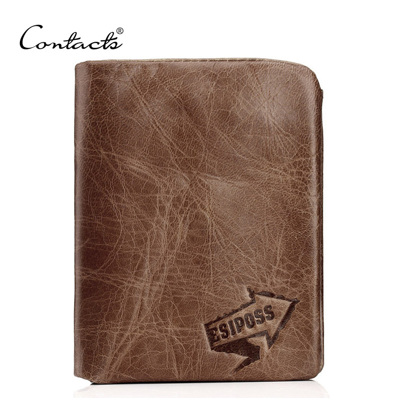 Contact's 2015 New Arrivals 1000% Men's Genuine Leather Long Wallet,Retro Wallet,A Driver's License Can Be Put On The Wallet